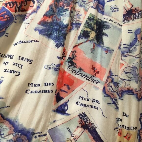 NEW WITH TAGS PETER‎ SOM FOR DESIGN NATION ISLE FRANCE PRINT MAXI SKIRT - Picture 8 of 10